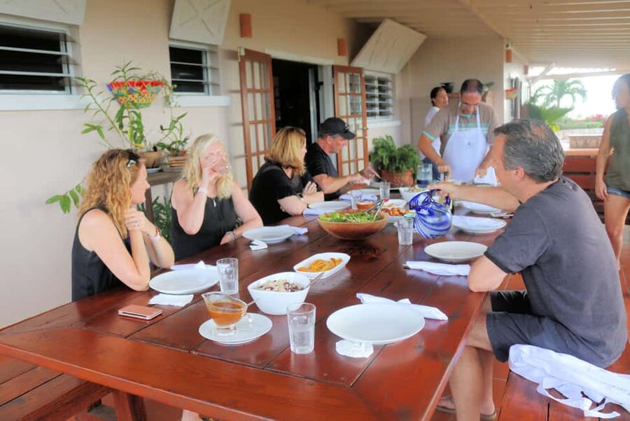 All About Jerk Cooking Class - The veranda and sea view are part of the value