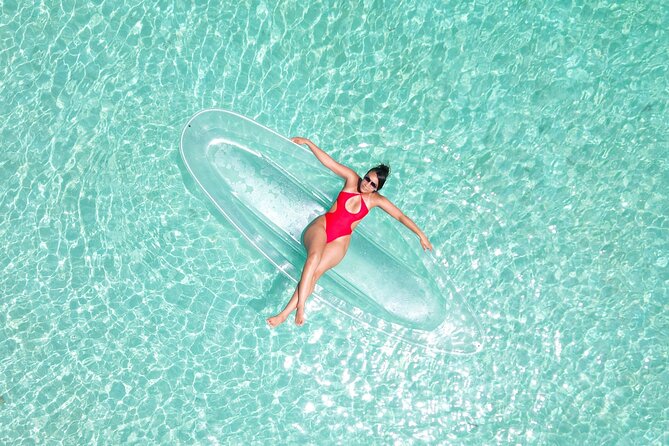 Crystal Clear Kayak Drone Photography Antigua - Why the clear kayak makes the photos special