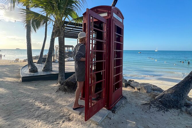 Famous Red Phone Booth Beach (Dickenson Bay) and Fort Bay Beach - A practical schedule for cruise ship passengers