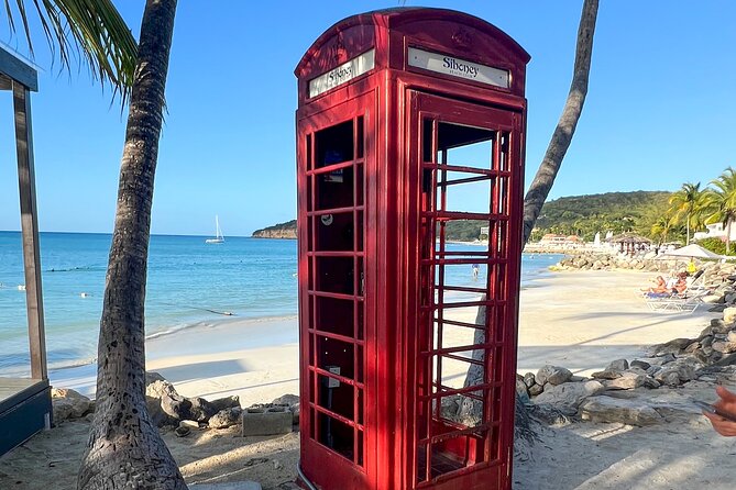 Famous Red Phone Booth Beach (Dickenson Bay) and Fort Bay Beach - What could make the day less enjoyable
