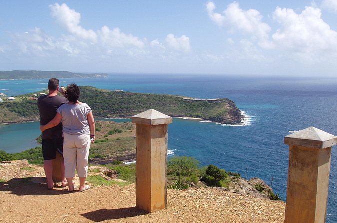 Island Safari Discovery - Potworks Dam and Antigua beyond the coast