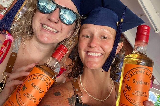 Rum Making Masterclass Galleon Beach Antigua 2 People per Station - Making your own blend at the shared station