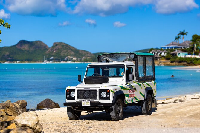 SoCoHo Jeep Safari - Historical Sites - Lunch - Beach - Sir Viv Richards Stadium and Antigua’s cricket culture