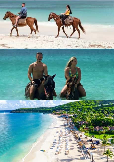 St. Johns: Horseback Riding Bareback Swim, &Fort James Beach - A short Antigua tour before the reins