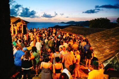 Sunset party at Shirley Heights – PRIVATE round trip